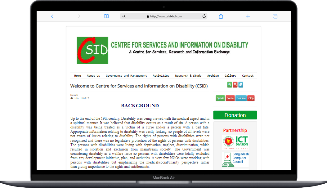 Center For Services And Information On Disability